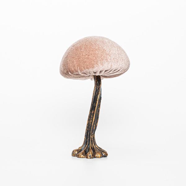 SETAS DE TERCIOPELO, BEIGE, 8x14cm