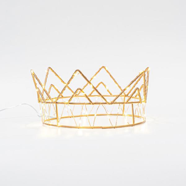 CORONA DE BRONCE ILUMINADA 21Χ9, 70 MINI LED, FUNCIONA CON BATERÍA, TEMPORIZADOR, CABLE COLOR COBRE, LED BLANCO CÁLIDO, CABLE 50cm, IP20