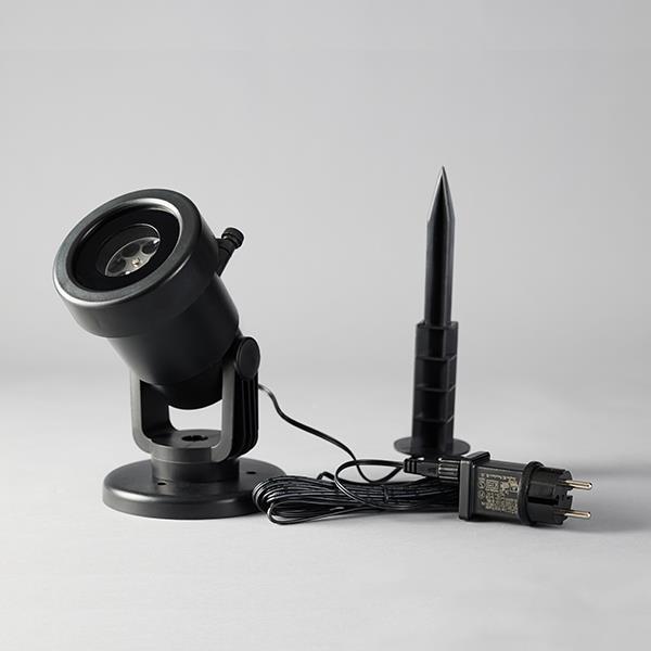 PROYECTOR LED, MULTIFUNCIÓN, 6 TARJETAS DISEÑOS DE COLORES, 10,3x13,3x33,50cm, IP44