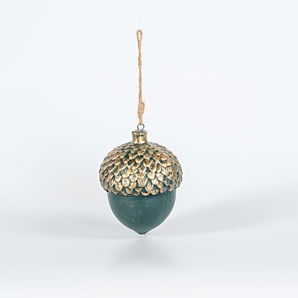 BELLOTA, GRIS OLIVA Y DORADO, 9x9x12cm