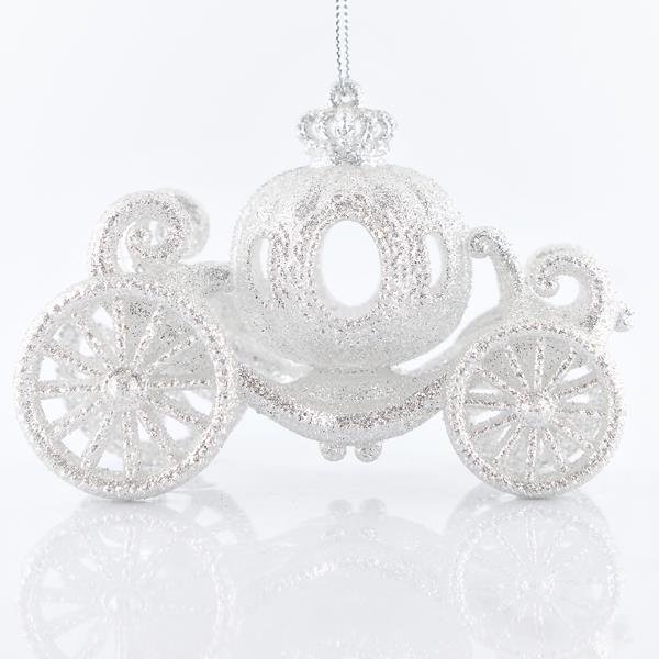 CABINA ACRILICO CALABAZA PLATA GLITTER, 10,2x1,6cm