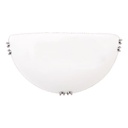 APLIQUE DE PARED "PAROS" Ø300 Ε27 BLANCO / NÍQUEL