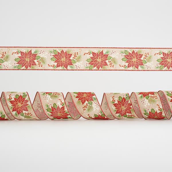 CINTA BEIGE, CON NOCHEVIEJA, 6,35cm, 10A