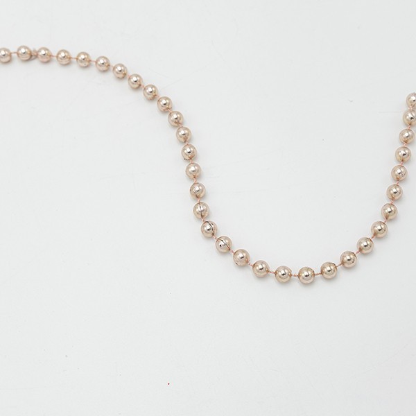 CADENA PERLAS ROSAS PLÁSTICO 12m