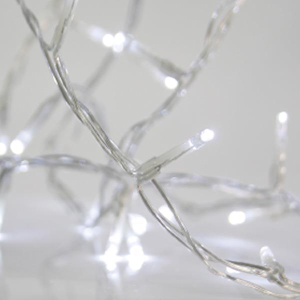 CORTINA, 480 LED 3mm, ADAPTADOR 31V, CABLE TRANSP, LED BLANCO (H300 x L300cm), CABLE 3m, IP44