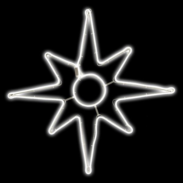 BRICOLAJE, ESTRELLA DE BELÉN, CUERDA DE LUZ DE NEÓN, 75 cm, CABLE CONECTOR 1 m, IP44 (SIN ENCHUFE)