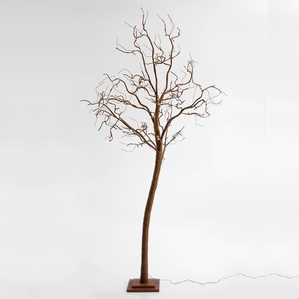 ÁRBOL LED, 176 LED BLANCO CÁLIDO, 250CM, IP20