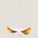 LUMINARIAS COLGANTES LED 12W Ø60x130 ORO/BLANCO