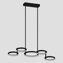 LUMINARIAS COLGANTES QUINTUPLE LED 48W 930x280x290 NEGRO