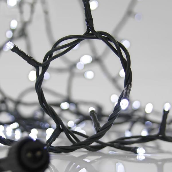 LINEA, 700 LED 3mm, 31V, CONECTOR HASTA 2, CON ADAPTADOR, CABLE 300cm, CABLE VERDE, LED BLANCO, POR 5cm, IP44