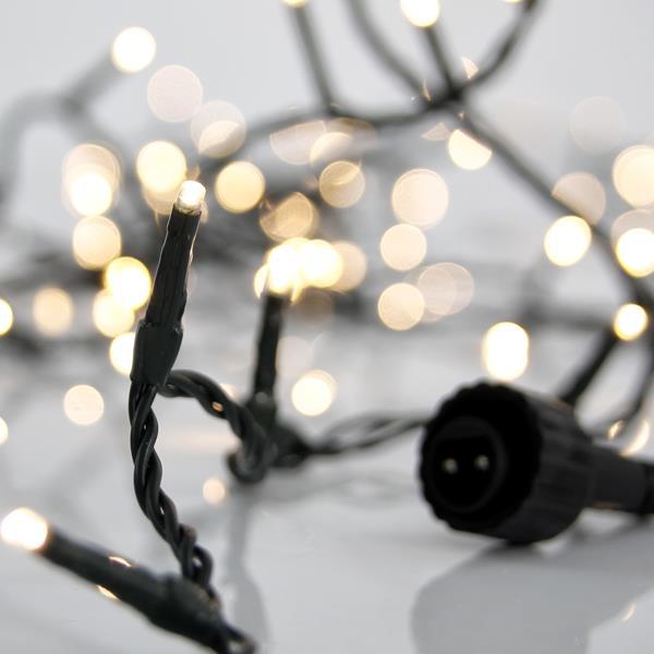 LINEA, 800 LED 3mm, ADAPTADOR 31V, CONECTOR HASTA 2, CABLE VERDE, LED BLANCO SUAVE POR 2cm, CABLE 3m, IP44