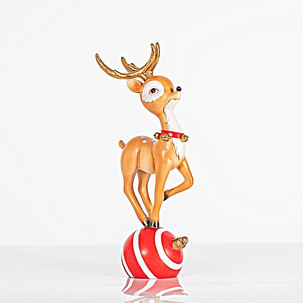 PEQUEÑO RENO CON PELOTA, 27cm