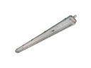 PANTALLA ESTANCA "DICHT" 2xTUBO LED 120cm PC 1263x108x90mm AIMUR