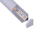 PERFIL DE ALUMINIO + DIF OPAL SUPERFICIE 90º 15,7x15,7mm L=2m(OLD. REF. 147-70764)