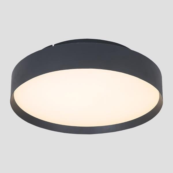 PLAFON REDONDO LED 40W 3000Κ Ø450x110 NEGRO