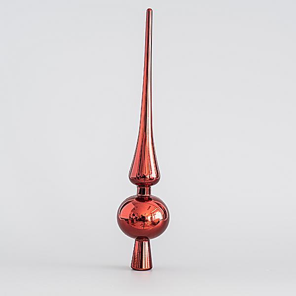 TOP ÁRBOL DE PLÁSTICO, ROJO PROFUNDO, BRILLANTE, 28cm