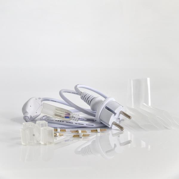 ENCHUFE PARA CABLE DE LUZ DE NEÓN, IP44, JUEGO DE 5 PIEZAS