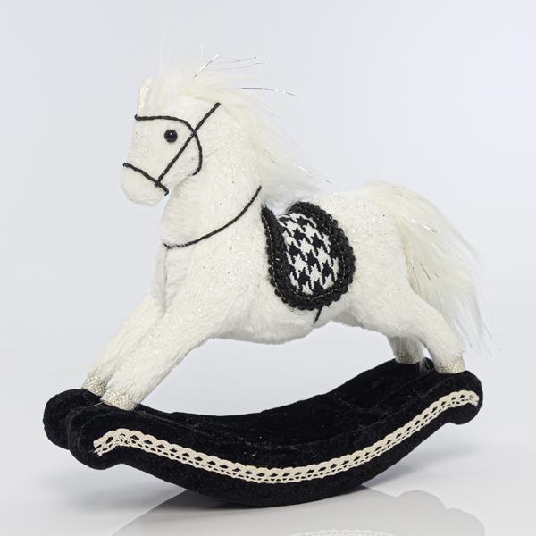 CABALLO BALANCÍN, PIEL, 28cm