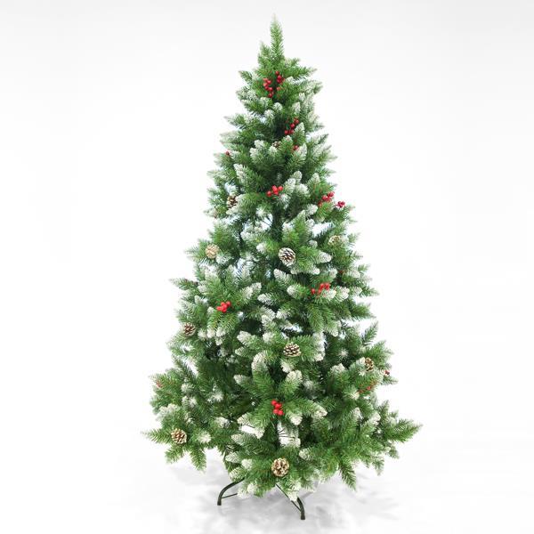 ÁRBOL NEVADO CON BAYAS, 2,10m