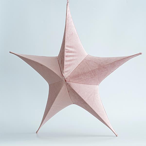 ESTRELLA DE TERCIOPELO, ROSA, 80cm