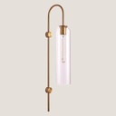 APLIQUE DE PARED E27 10x70 TRANSPARENTE/DORADO ARTE ILLUMINA CALLIOPE