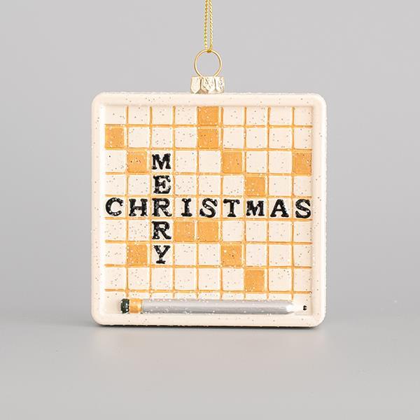 ADORNO JUEGO DE PALABRAS, FELIZ NAVIDAD, 8,7x10,4cm
