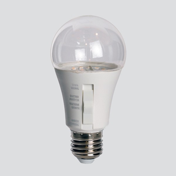 BOMBILLA LED SMD CRECIMIENTO DE PLANTAS CON INTERRUPTOR DIP 9W A60 E27 220-240V