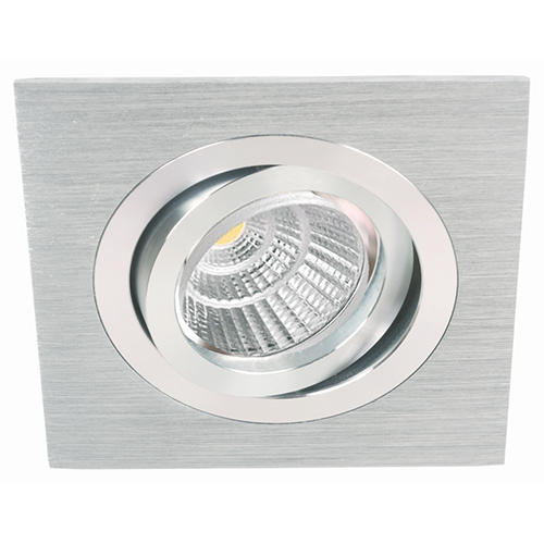 SPOT EMPOTRABLE BASCULANTE 91x91mm  "STIL K" ALUMINIO