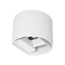 APLIQUE ALUMINIO CUBO 10W 3CCT 135x120x100mm CON DIFUSOR DE CRISTAL ARTE ILLUMINIA