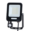 PROYECTOR LED SMD CON DETECTOR DE MOVIMIENTO GIRATORIO 30W NEGRO IP54 PLUS