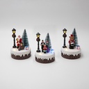 CAJA EXPOSITOR, PAPÁ NOEL, OSO Y CORO, 12 UDS., 9x12,8cm