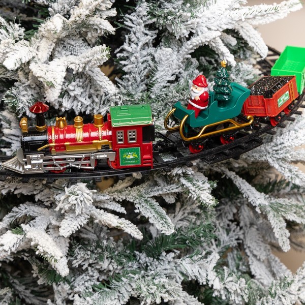 TREN CON RIELES Y MÚSICA, 11 PIEZAS, RIELES D90