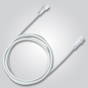 Cable de goma blanco de 3 m, conector, IP65