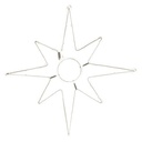 DIY, ESTRELLA DE BELÉN, LUZ DE NEÓN DE CUERDA, 75 cm, CONECTOR, CABLE DE 1 m, IP44 (SIN ENCHUFE)