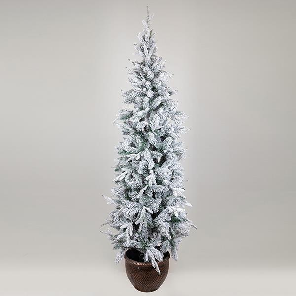 ABETO NEVADO, ESTOCOLMO, CON MACETA, 210 cm