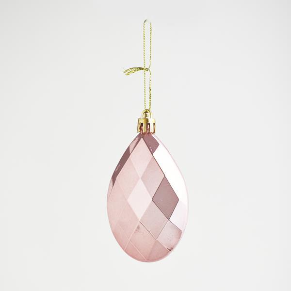 DIAMANTES DE PLÁSTICO, ORO ROSA, SET DE 6 PIEZAS, 8 cm