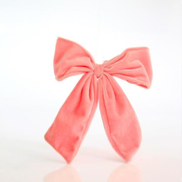 LAZO DE TERCIOPELO ROSA, 15x2x17cm