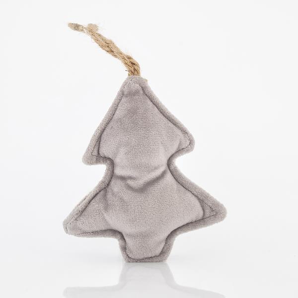 ÁRBOL, TERCIOPELO GRIS 10x2,5x28cm