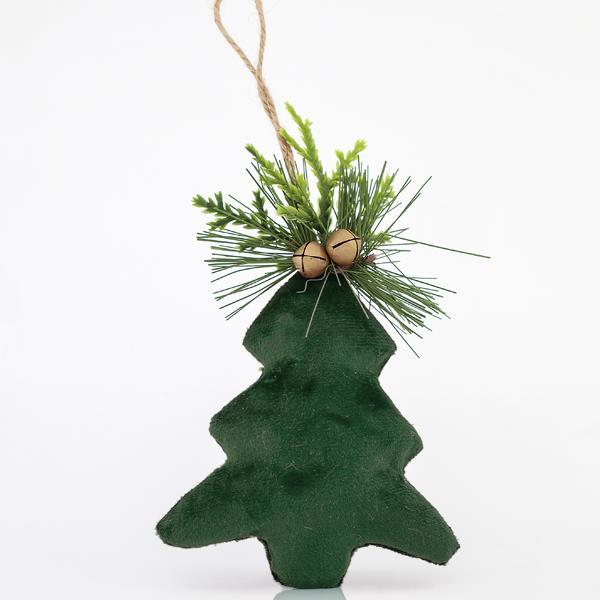 ÁRBOL DE TERCIOPELO VERDE, 9,5x14x3cm