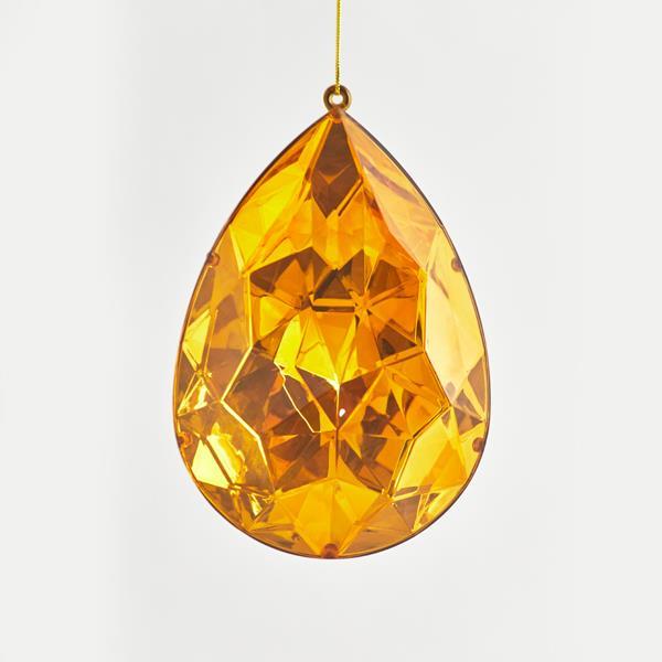 ADORNO COLGANTE, GOTA, ÁMBAR, 16x10x23cm