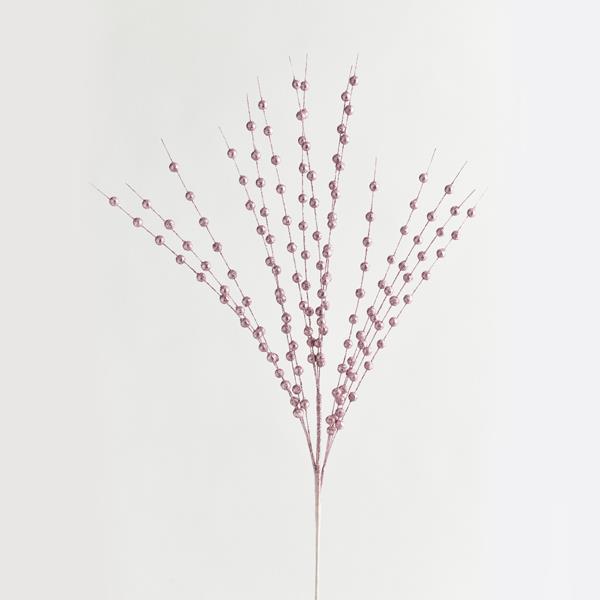 RAMITA ROSA CON PERLAS BRILLANTES 150 cm