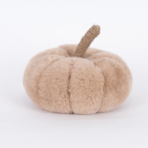CALABAZA DE PIEL, MARRÓN, 15x16cm