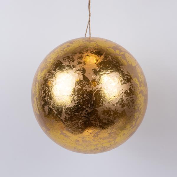 BOLA, ORO METALIZADO, 25cm