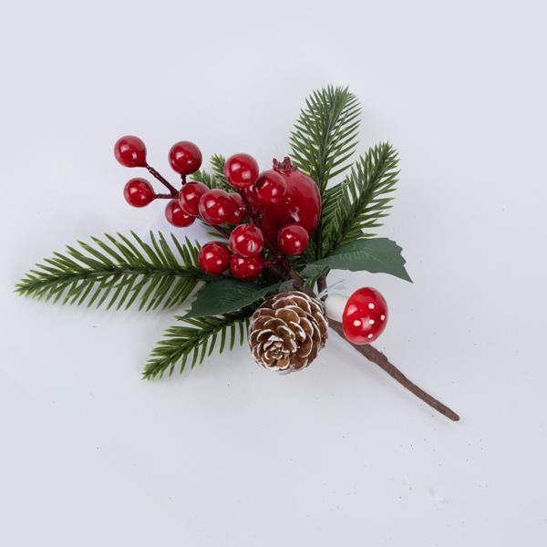 PICO CON FRUTOS ROJOS, MANZANA Y PIÑA, 20cm