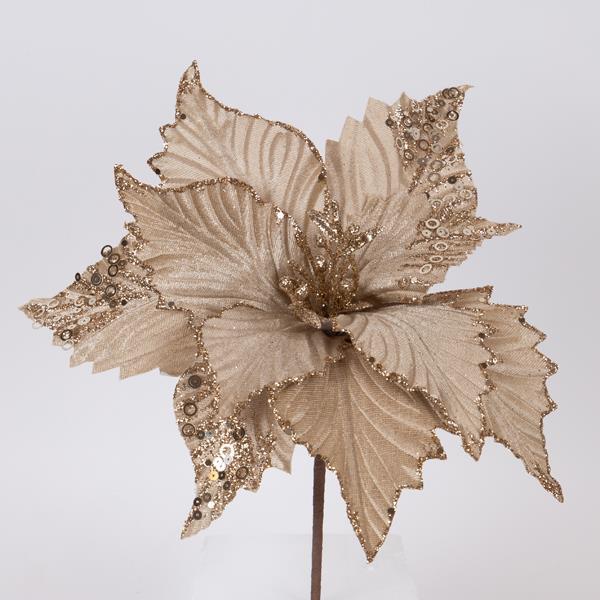 FLOR DE TERCIOPELO, CHAMPÁN, 32 cm