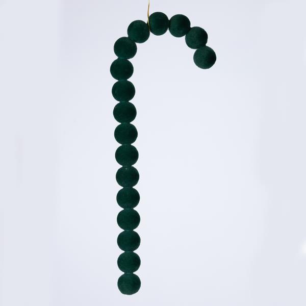 BARRA DE TERCIOPELO, VERDE ESMERALDA, 33 cm