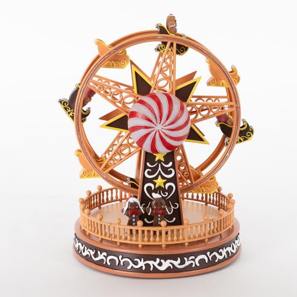 NORIA, CARAMELO, CON ADAPTADOR, CON MÚSICA Y MOVIMIENTO, 18x18x23,5cm