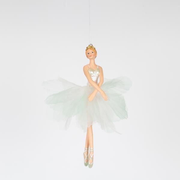 BAILARINA CON FALDA MENTA, 17CM