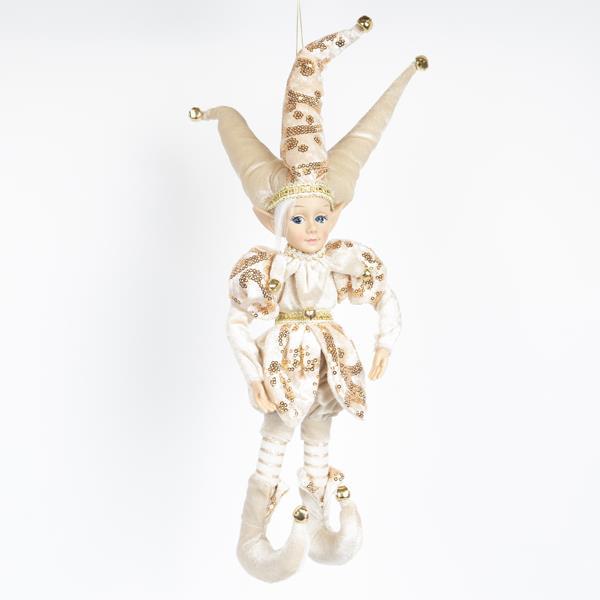ARLEQUÍN CON ROPA DORADA, 40,6 CM