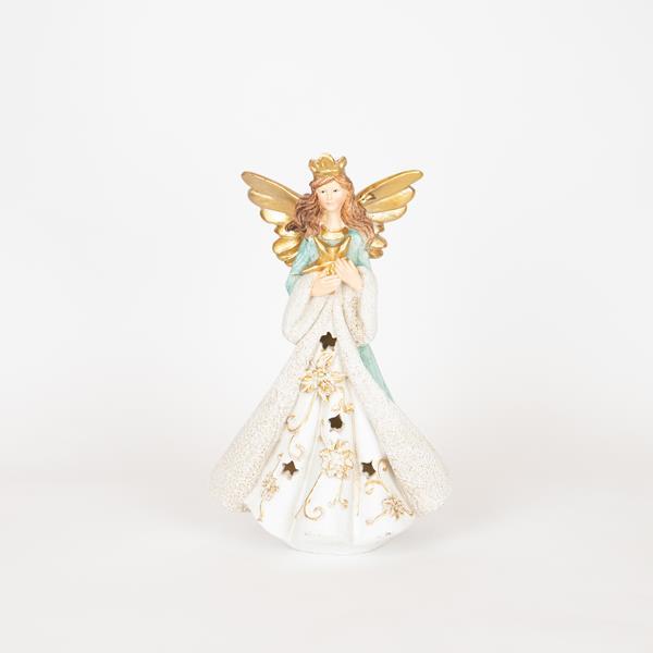 ÁNGEL CON ESTRELLA DORADA, 29,5CM